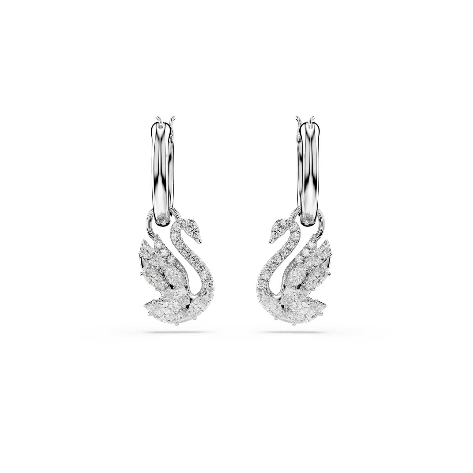Swarovski Swan Drop Earrings